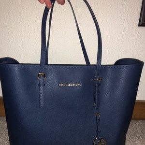 Navy Blue Michael Kors Purse
